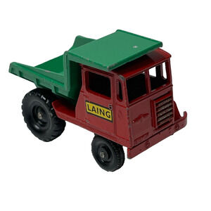 Lesney Steel Muir Hill Dumper Dump Truck Red/Green No.2 Made in England